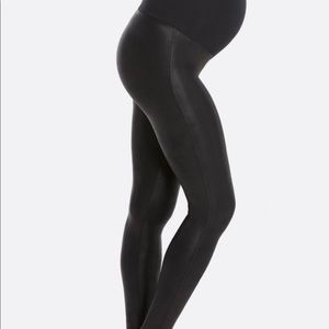 Mama Faux Leather Leggings